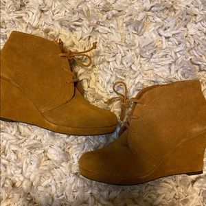 Dolce Vita Page Cognac Wedged Bootie